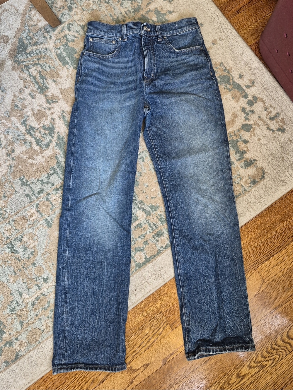 Madewell Longline Straight Jeans Sz 28